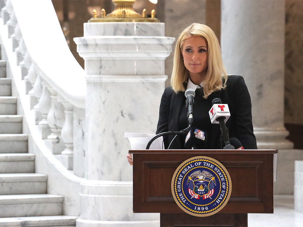 Paris Hilton at the Utah Capitol_SLM JA24_Utah State Seate