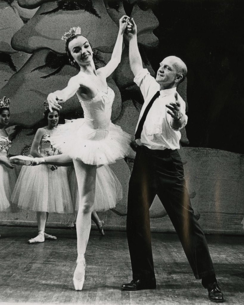 The Nutcracker, was first performed in 1961. Above: Karen Shores 
and Mr. C.
